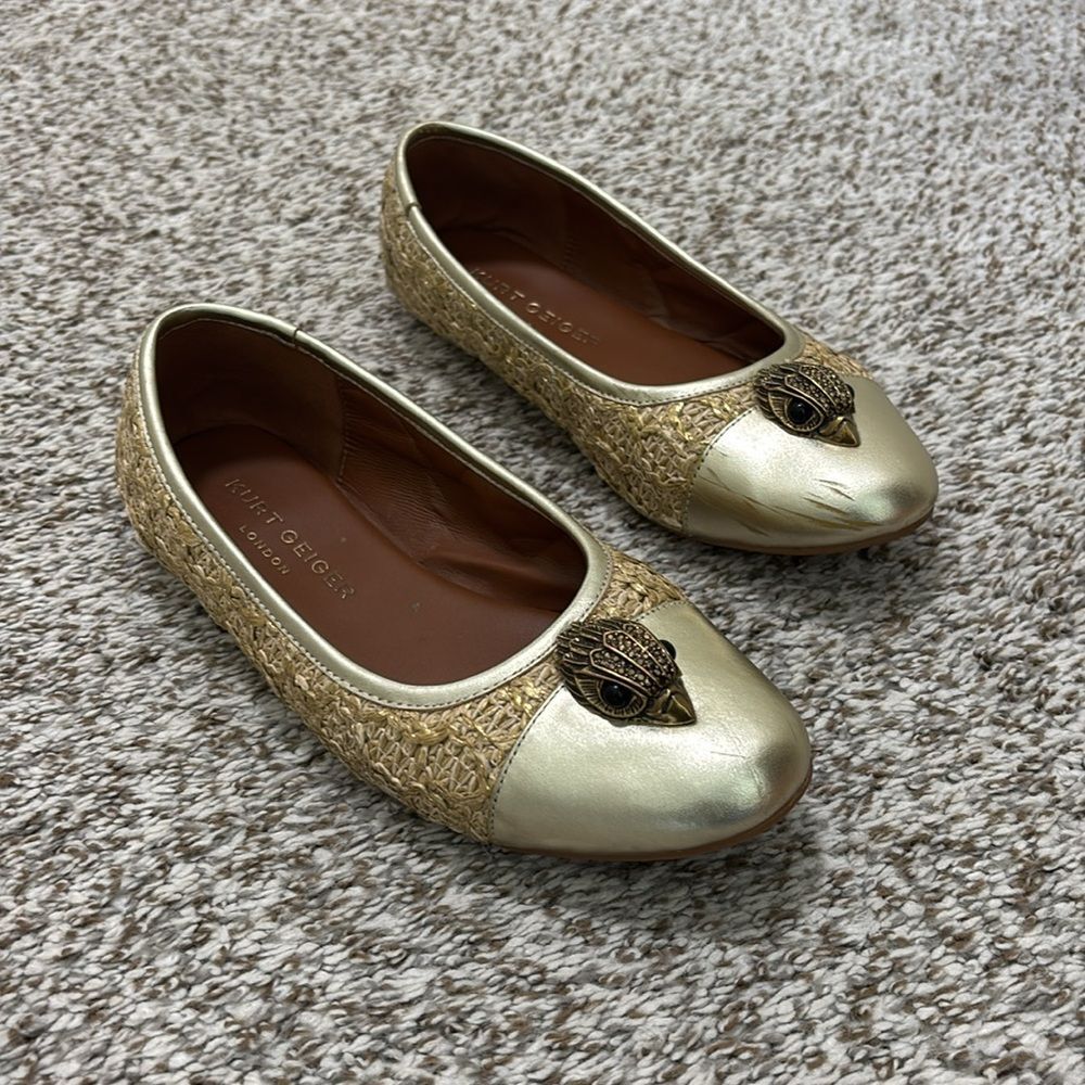 Kurt Geiger Emmy Cap Toe Ballet Flats 37 - Picture 2 of 11